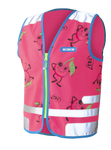 Wowow Fluo jasje Comic Veggie voor kids - Roze