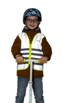 Wowow Fluo Fun jacket voor kids - Full reflective